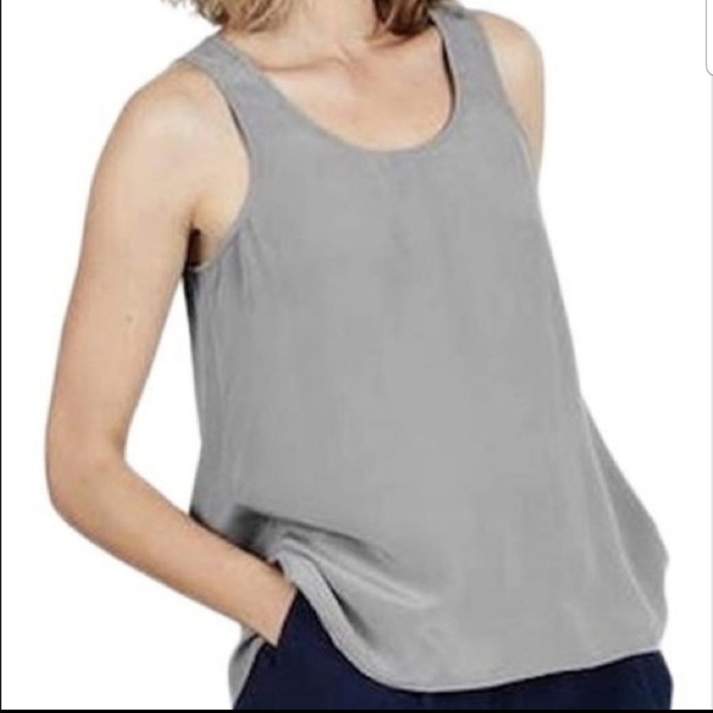 Everlane Gray Sleeveless Blouse